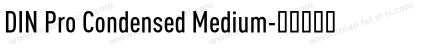 DIN Pro Condensed Medium字体转换